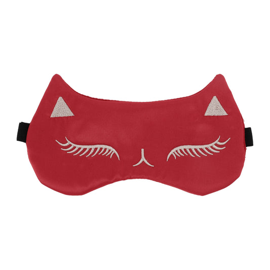 Soft Cartoon Sleep Mask Eye Shade Cover for Travel Red