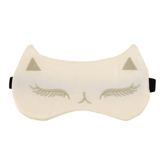 Soft Cartoon Sleep Mask Eye Shade Cover for Travel Apricot