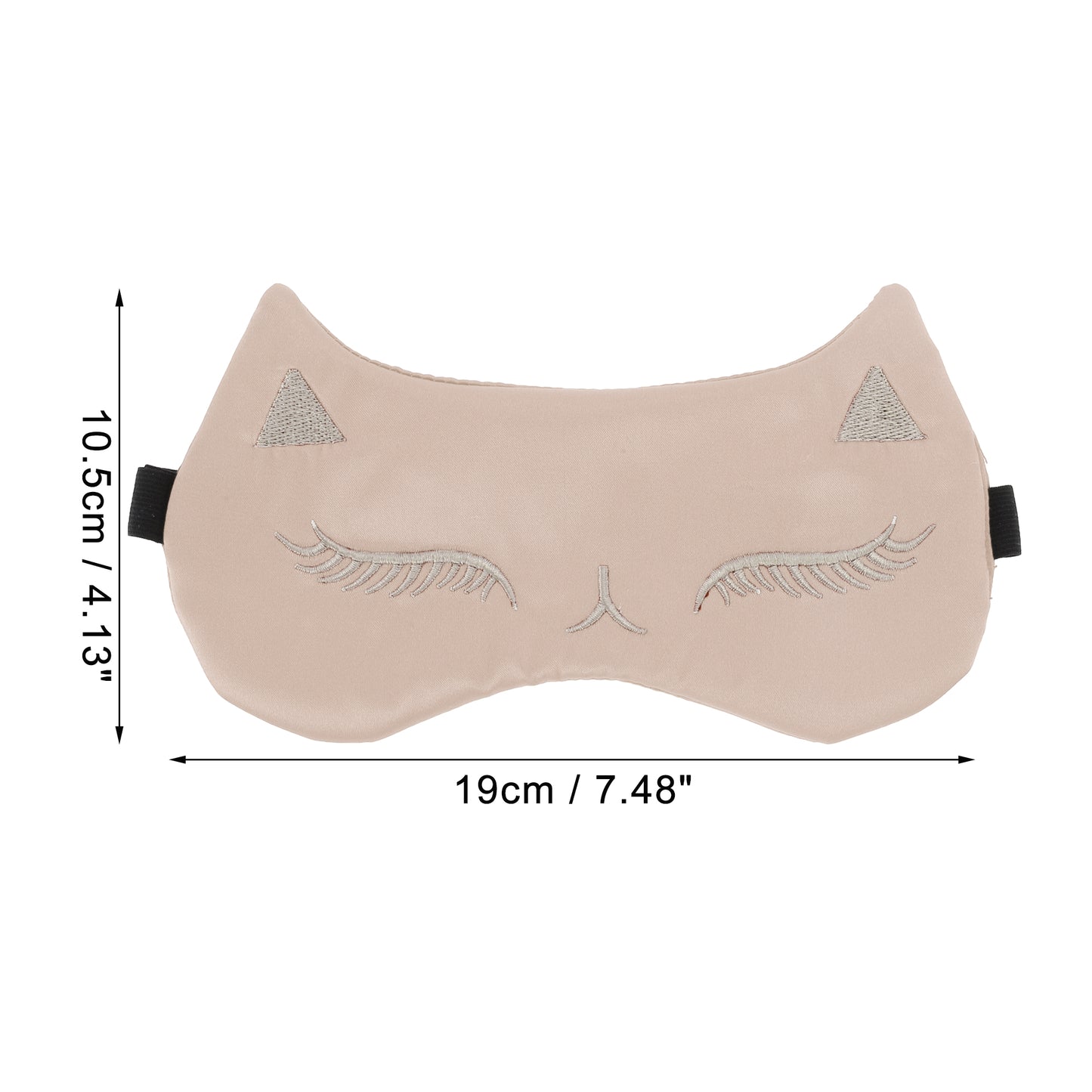 Soft Cartoon Sleep Mask Eye Shade Cover for Travel Champagne Pink