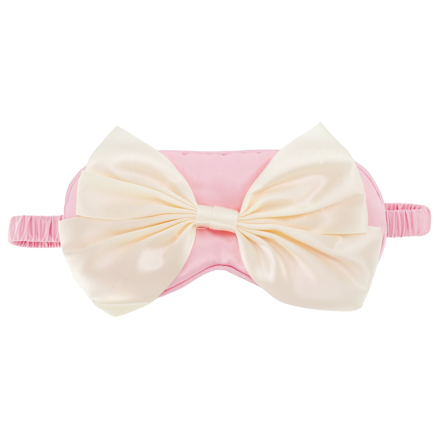 Soft Cute Bow Sleep Mask Elastic Eye Shade Cover for Travel Pink