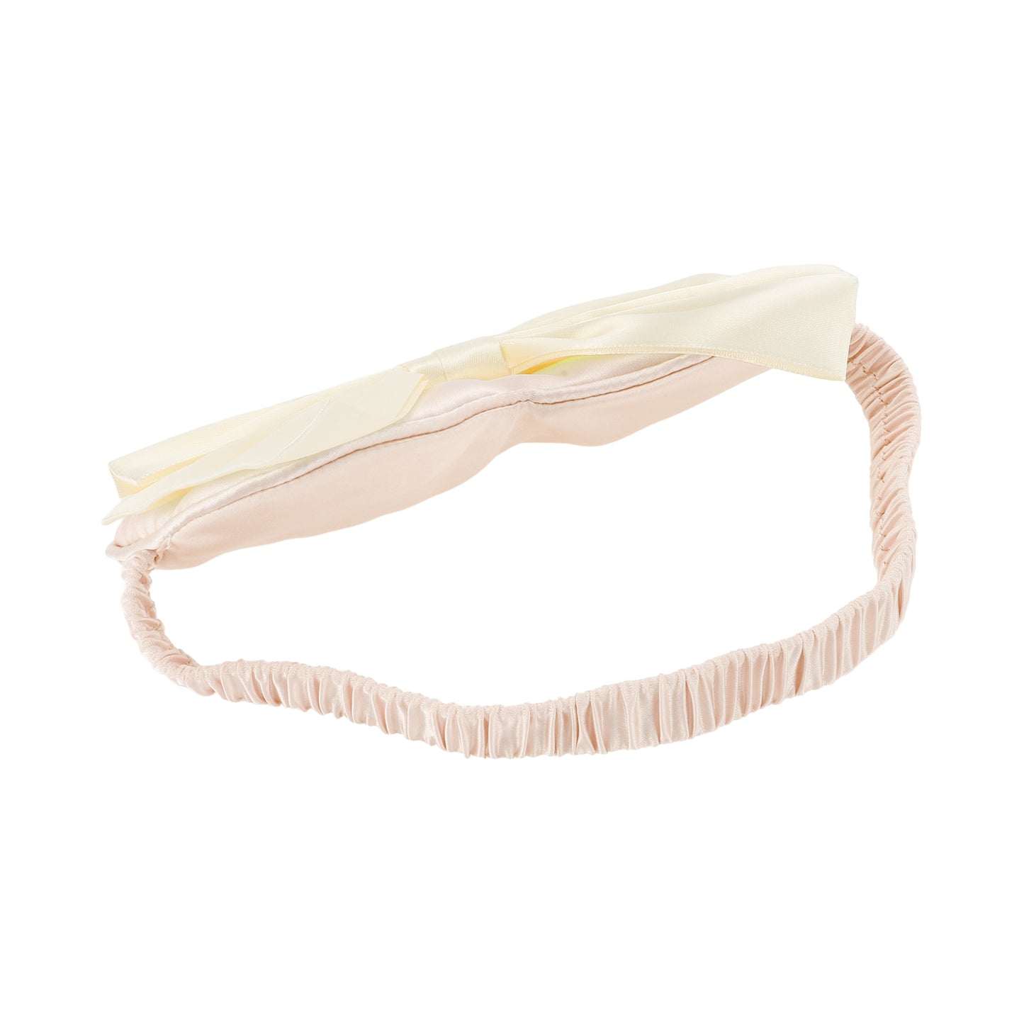 Soft Cute Bow Sleep Mask Elastic Eye Shade Cover for Travel Light Pink