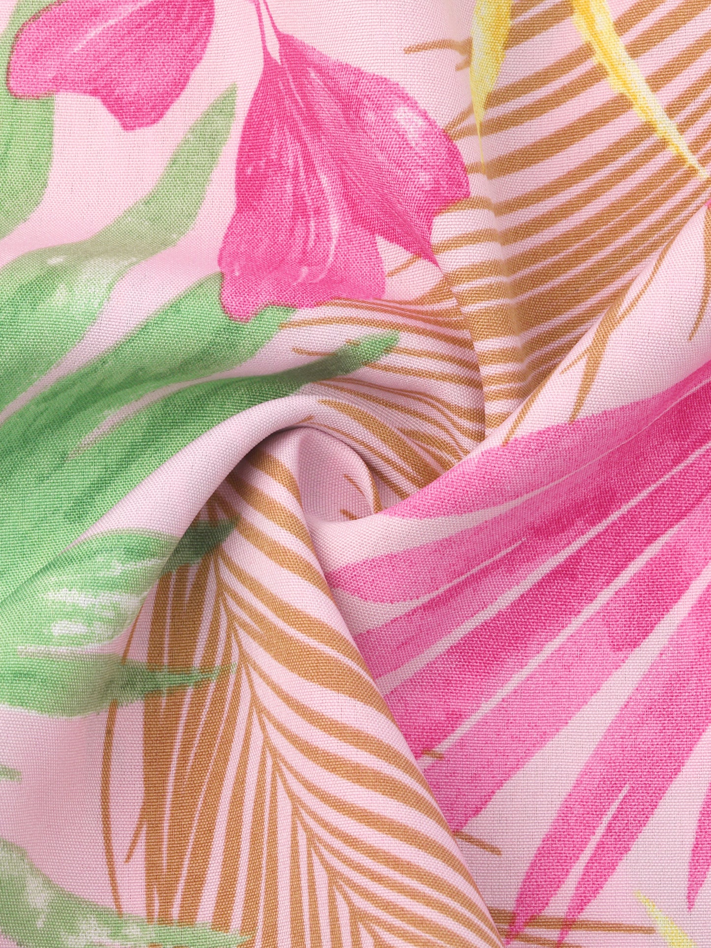 Minifalda playera bohemia con abertura y borlas y nudo lateral con estampado floral para mujer