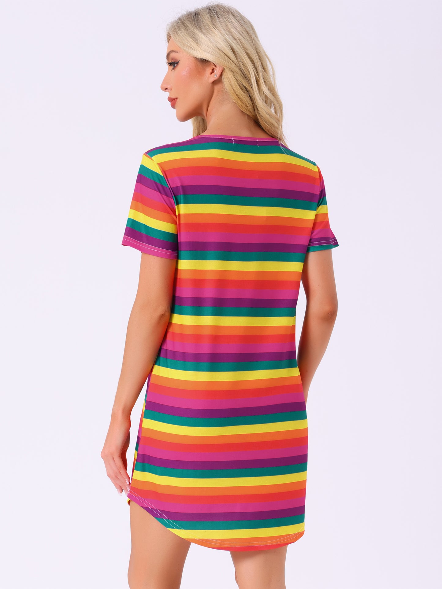 Women's Loungewear T-shirt Dress Short Sleeve Nightdress