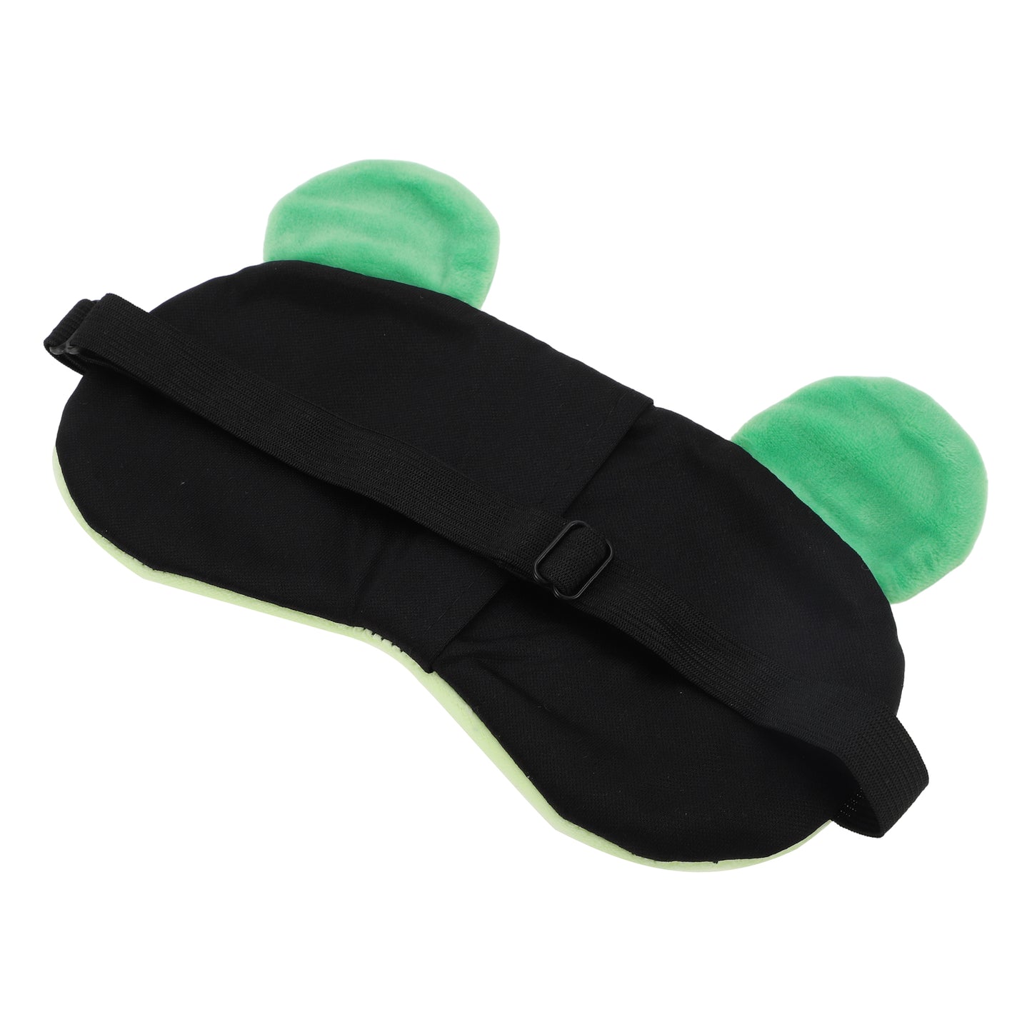 Soft Cartoon Frog W-shaped Mouth Sleep Eye Mask for Travel Green