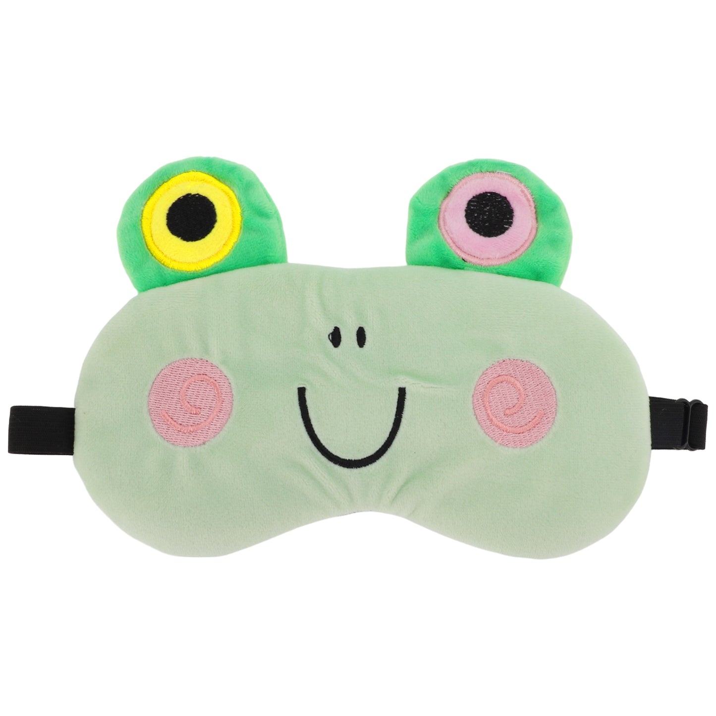 Soft Cartoon Frog U-shaped Mouth Sleep Eye Mask for Travel Green