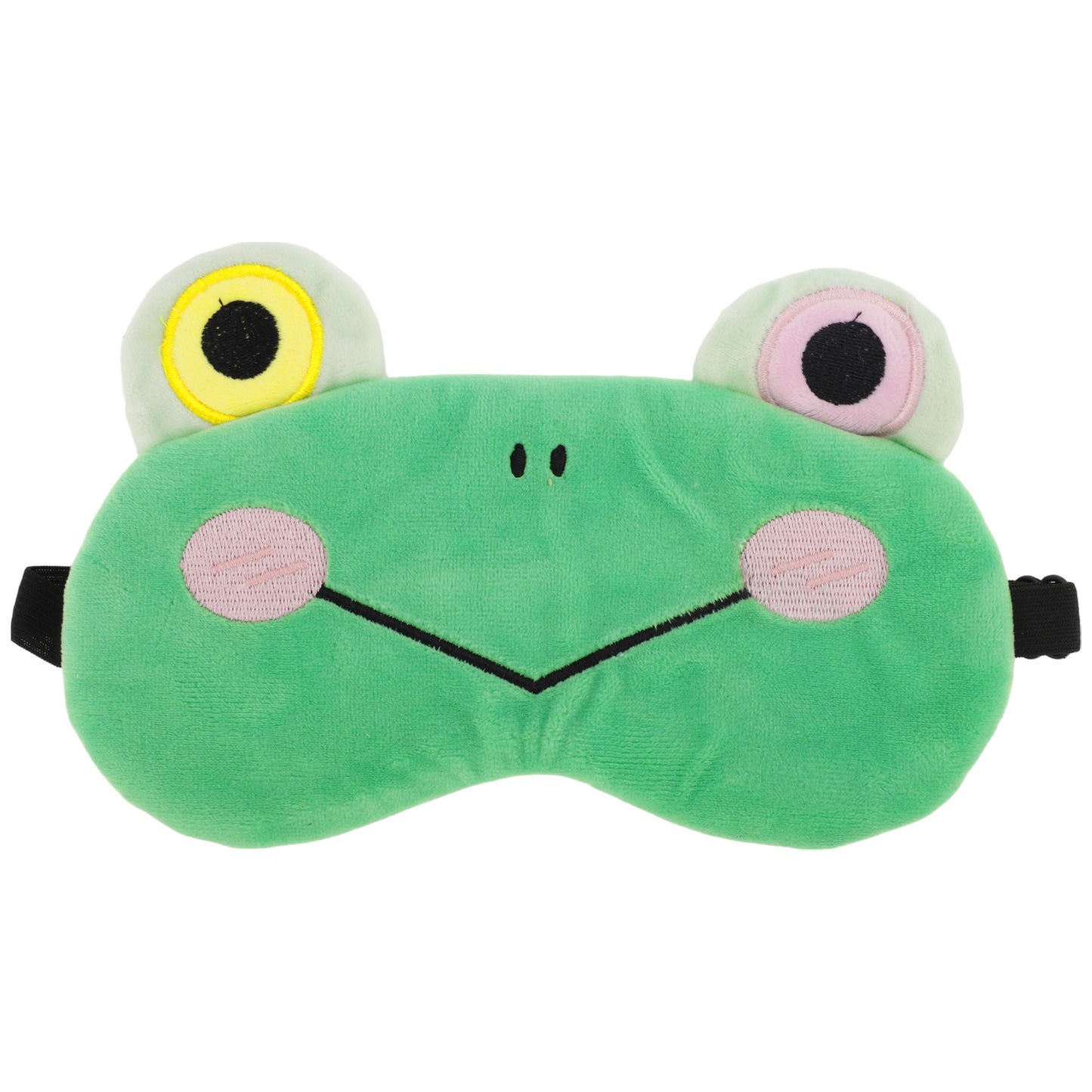 Soft Cartoon Frog V-shaped Mouth Sleep Eye Mask for Travel Green