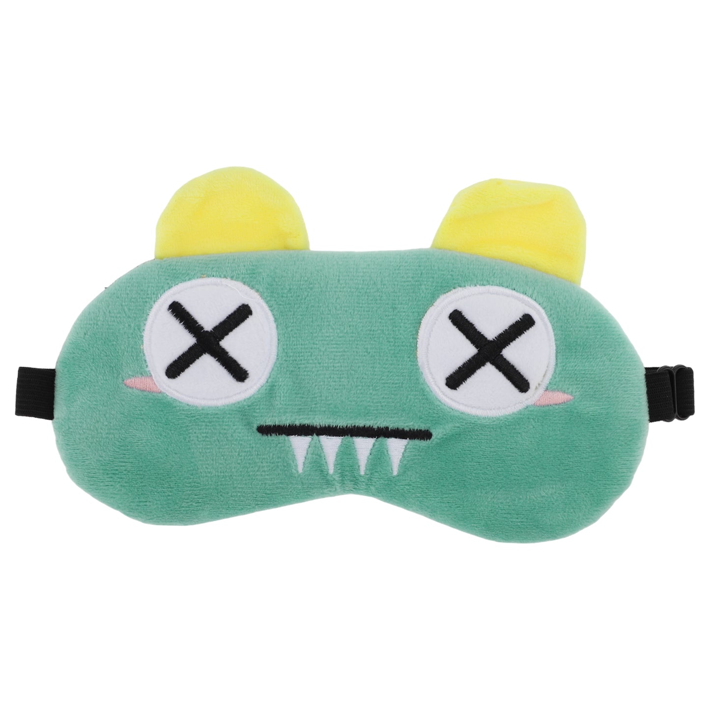 Soft Cartoon x Eyes Sleep Eye Mask for Travel Green