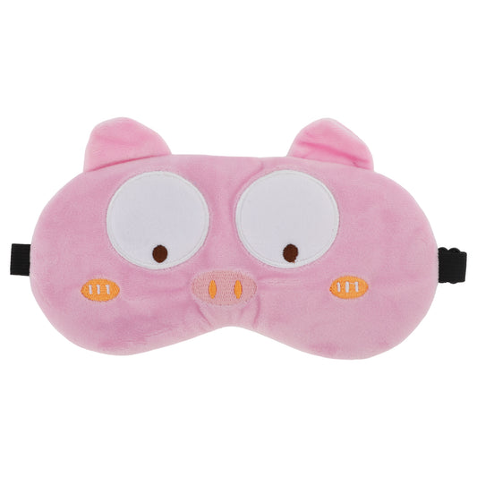 Soft Cartoon Small Pig Sleep Eye Mask for Travel Pink