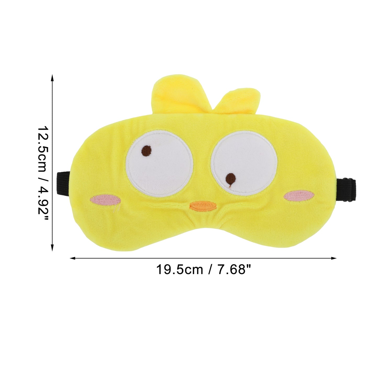 Soft Cartoon Duck Sleep Eye Mask for Travel Yellow