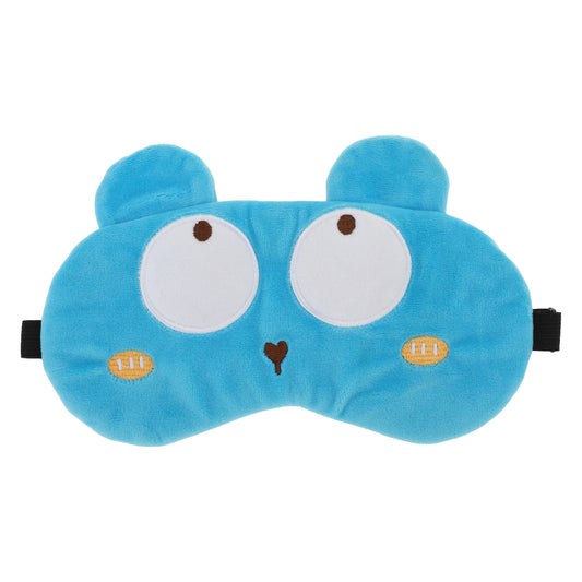 Soft Cartoon Bears Sleep Eye Mask for Travel Blue