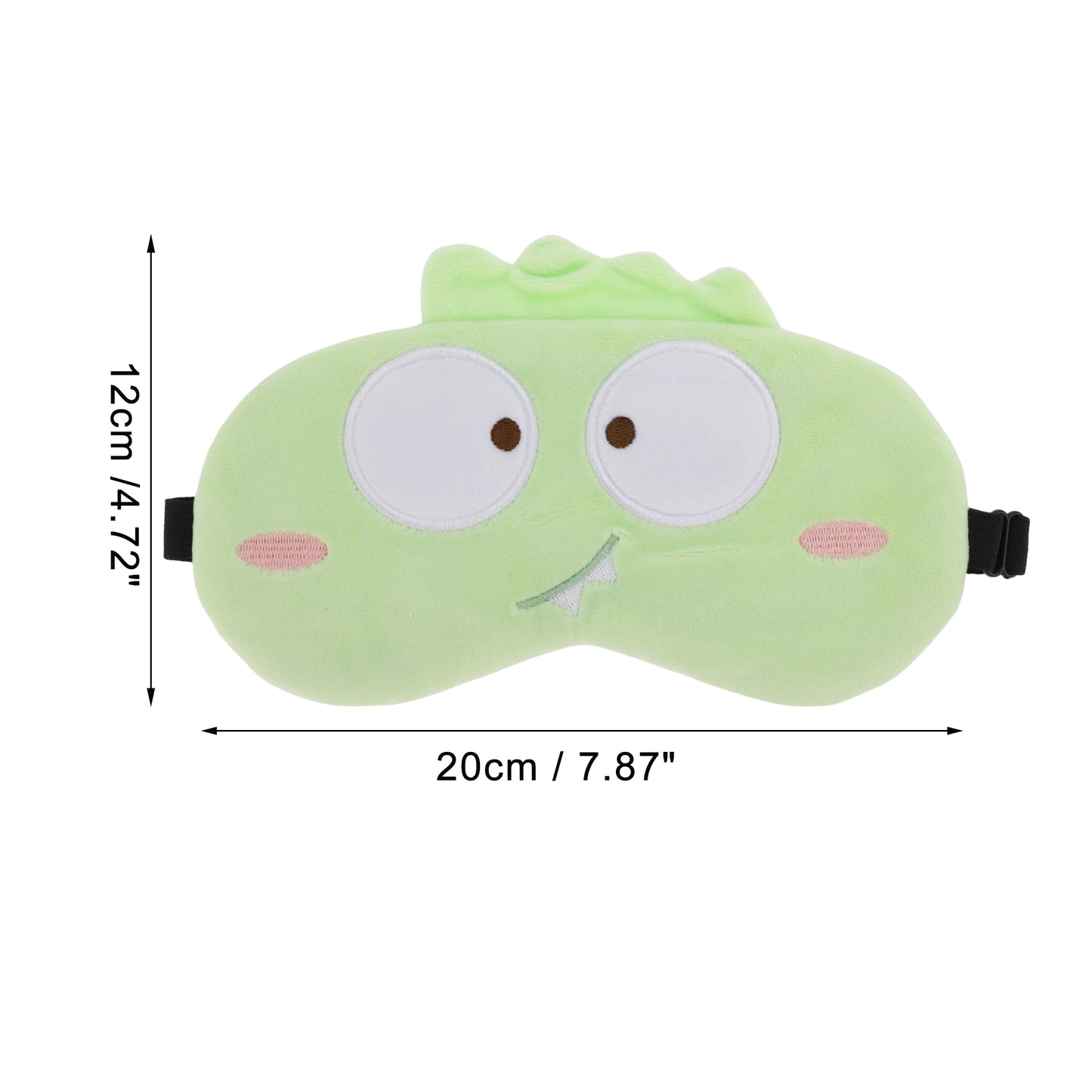 Soft Cartoon Monster Sleep Eye Mask for Travel Green