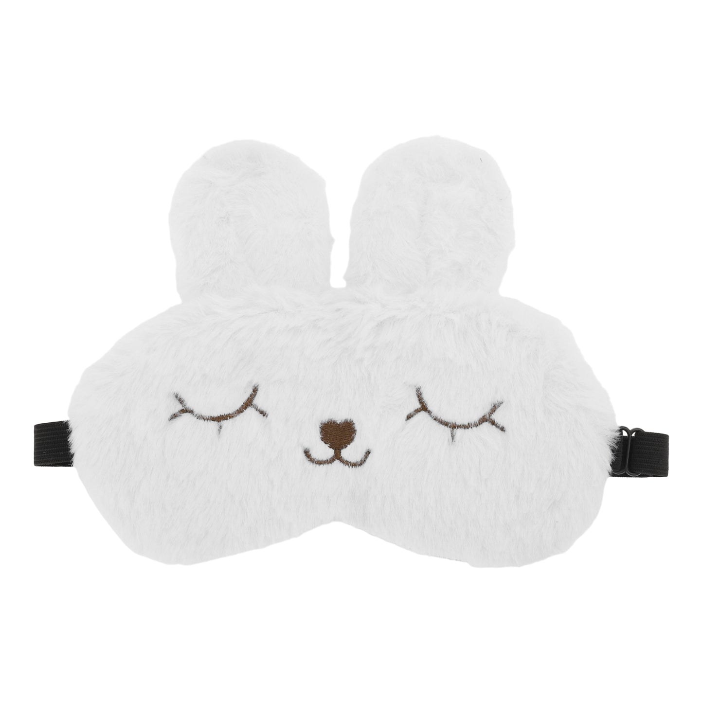 Soft Cartoon Rabbit Sleep Mask for Travel for Rest White