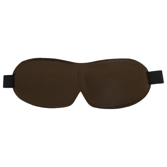 Breathable Magic Tapes 3D Sleep Mask Eye Shade Cover for Rest Coffee Color