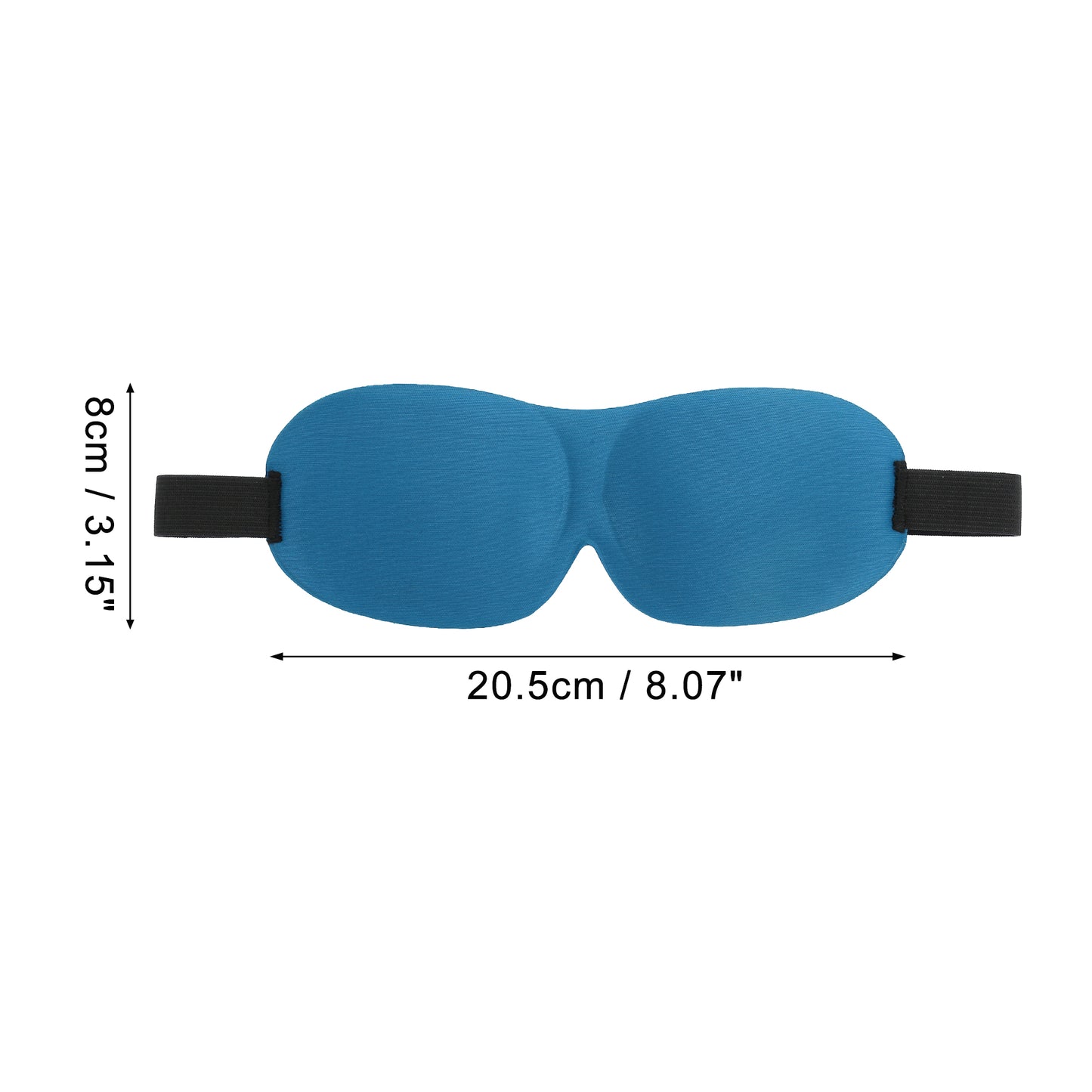 Breathable Magic Tapes 3D Sleep Mask Eye Shade Cover for Rest Lake Blue