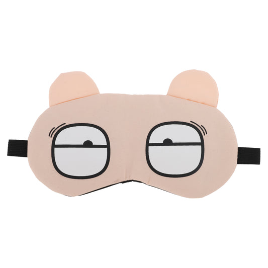 Soft Cartoon Funny Eyes Sleep Mask for Travel Rest Pink