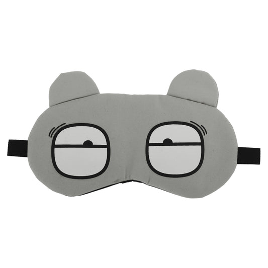 Soft Cartoon Funny Eyes Sleep Mask for Travel Rest Gray