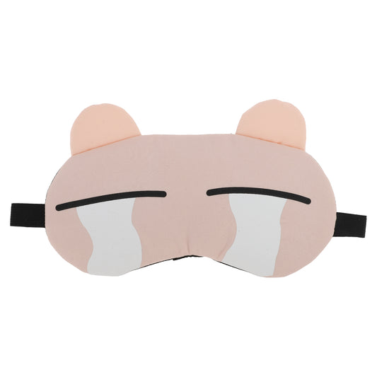 Soft Cartoon Tears Sleep Mask Eye Shade Cover for Travel Pink