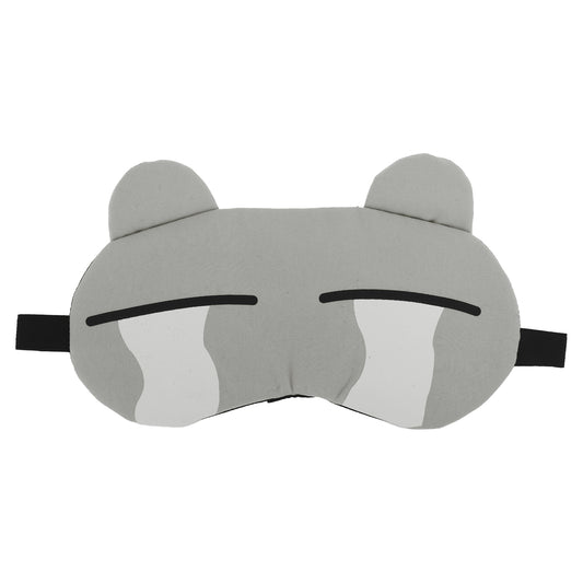 Soft Cartoon Tears Sleep Mask Eye Shade Cover for Travel Gray