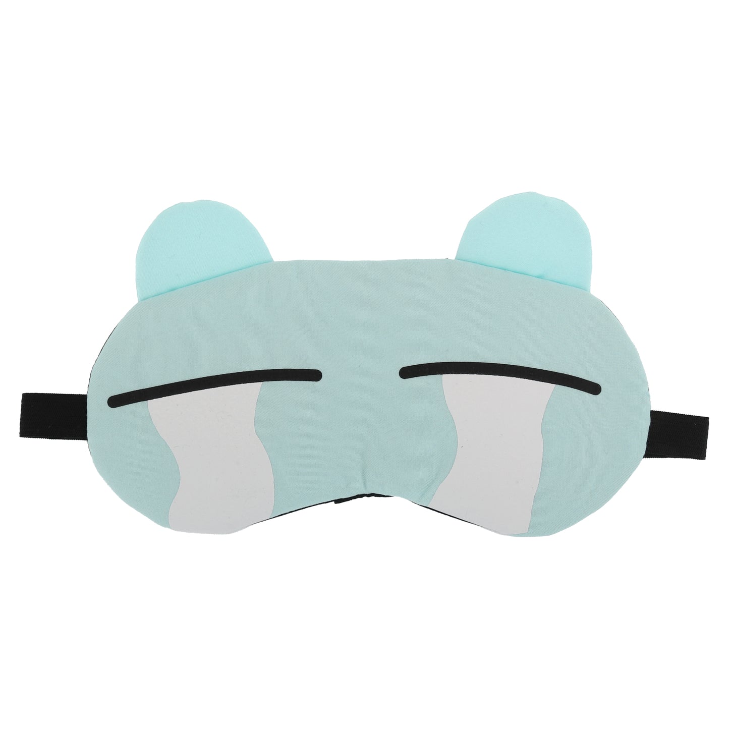 Soft Cartoon Tears Sleep Mask Eye Shade Cover for Travel Light Blue
