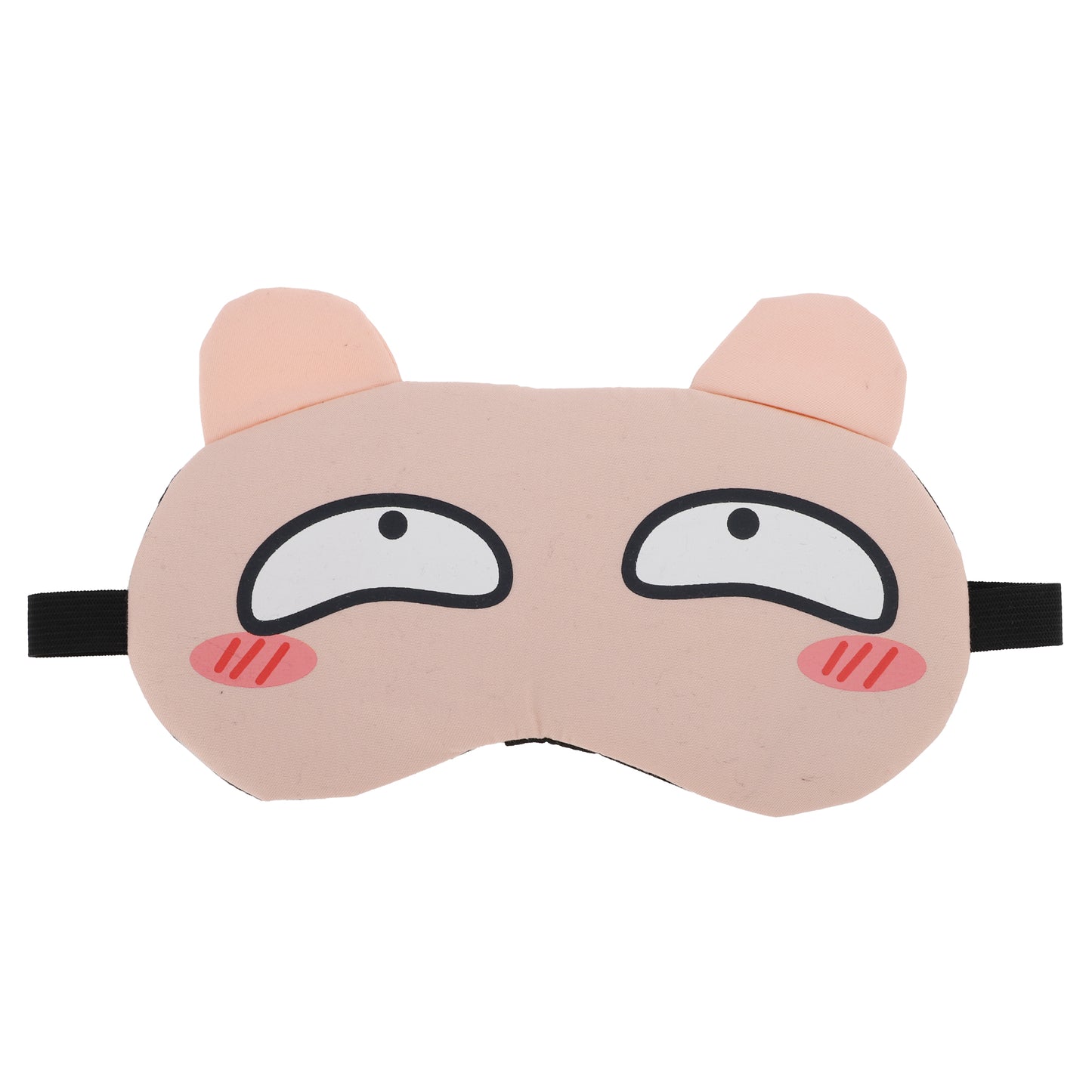 Soft Cartoon Smug Expression Sleep Mask Eye Shade Cover for Travel Pink