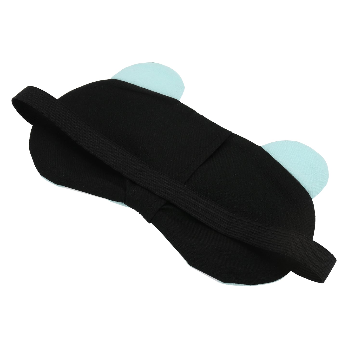 Soft Cartoon Cunning Expression Sleep Mask for Travel Light Blue