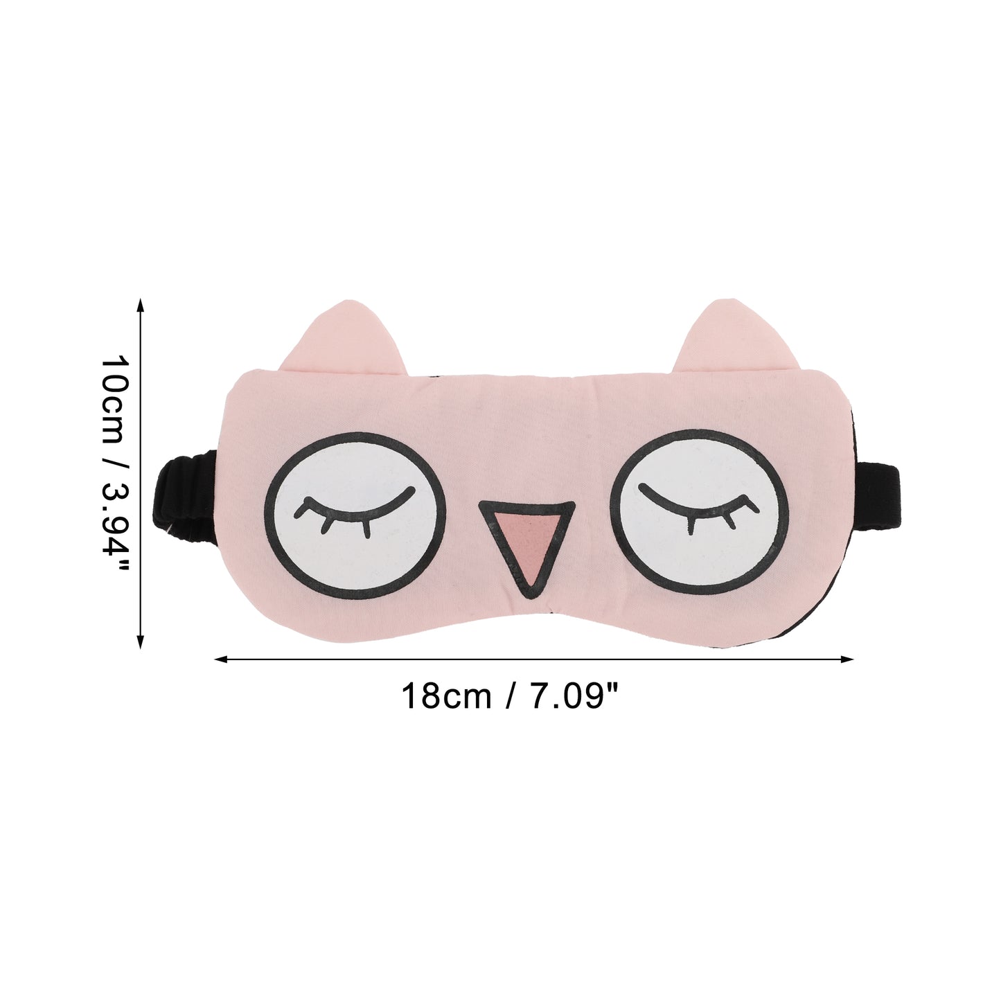 Cartoon Big Eyes Sleep Mask Eye Shade Cover for Travel Pink