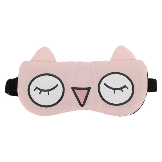 Cartoon Big Eyes Sleep Mask Eye Shade Cover for Travel Pink