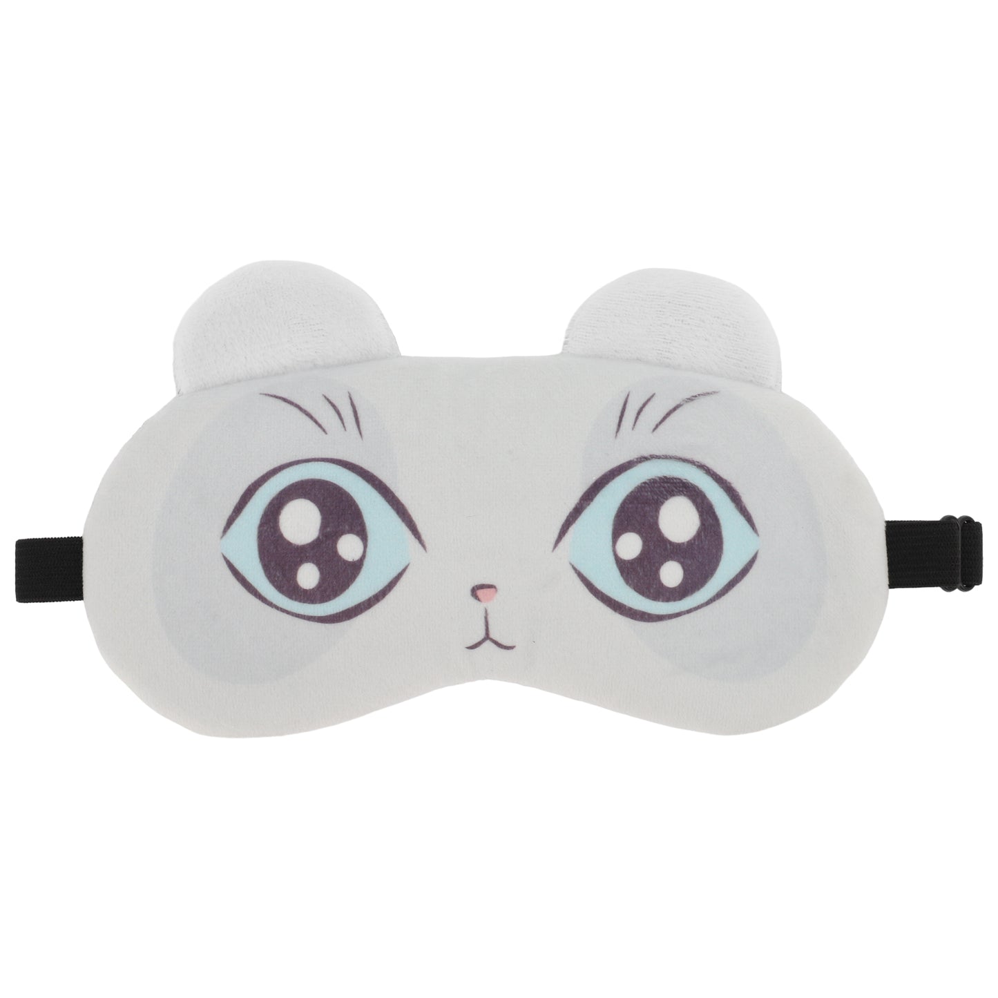 Soft Cartoon Blue Eyes Sleep Mask Eye Shade Cover for Travel White