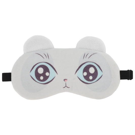 Soft Cartoon Blue Eyes Sleep Mask Eye Shade Cover for Travel White