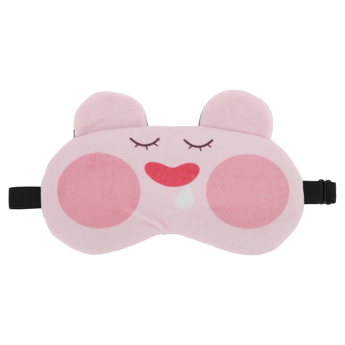 Soft Cartoon Drooling Sleep Mask Eye Shade Cover for Travel Pink