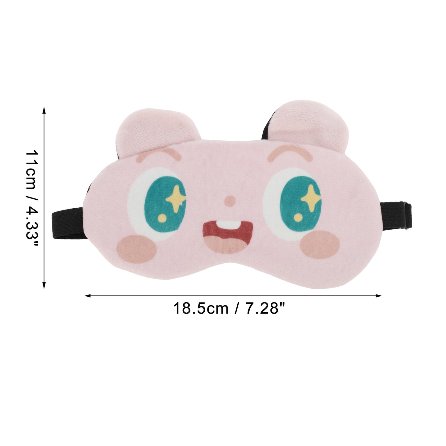Soft Cartoon Acting Cute Sleep Mask Eye Shade Cover for Travel Pink