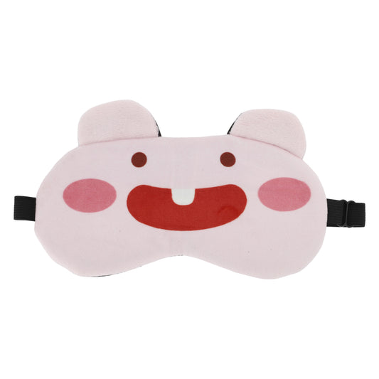 Soft Cartoon Big Teeth Sleep Mask Eye Shade Cover for Travel Pink