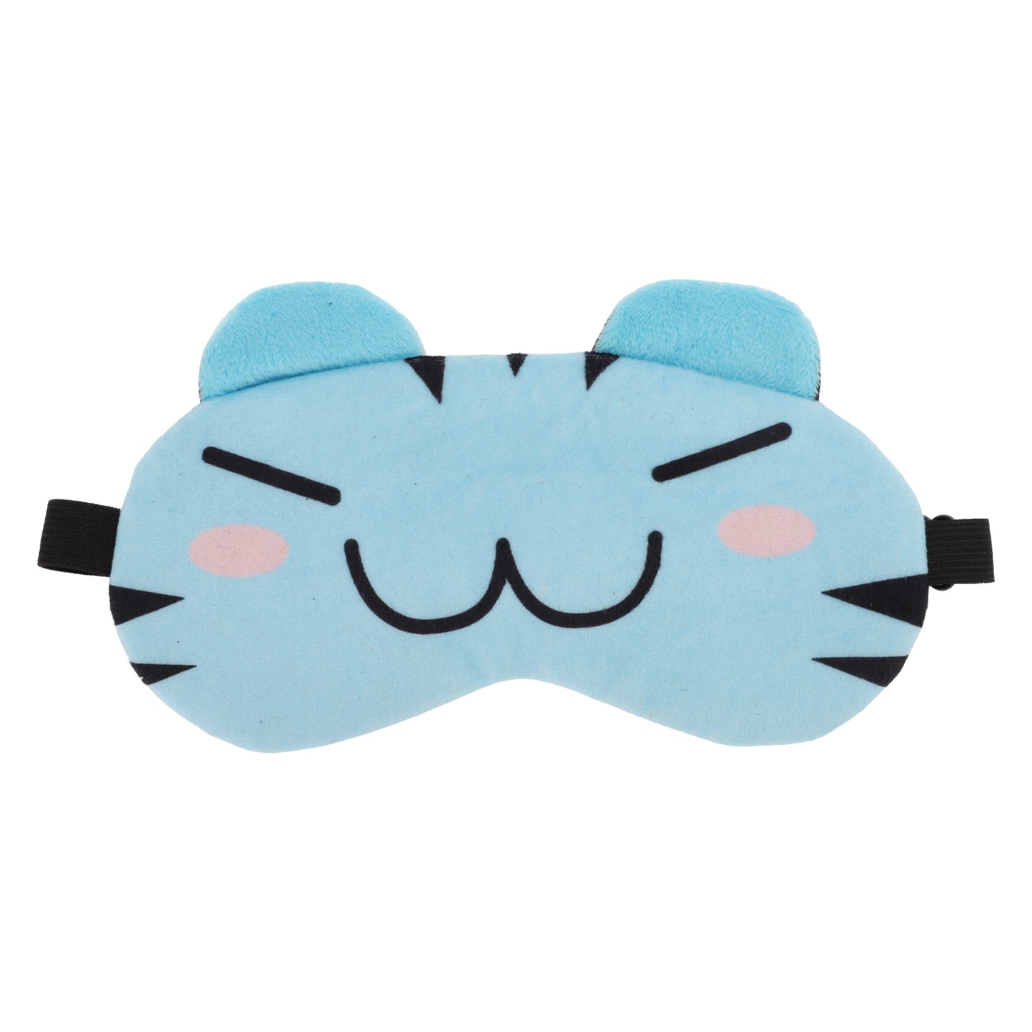 Soft Cartoon W-Mouth Sleep Mask Eye Shade Cover for Travel Light Blue
