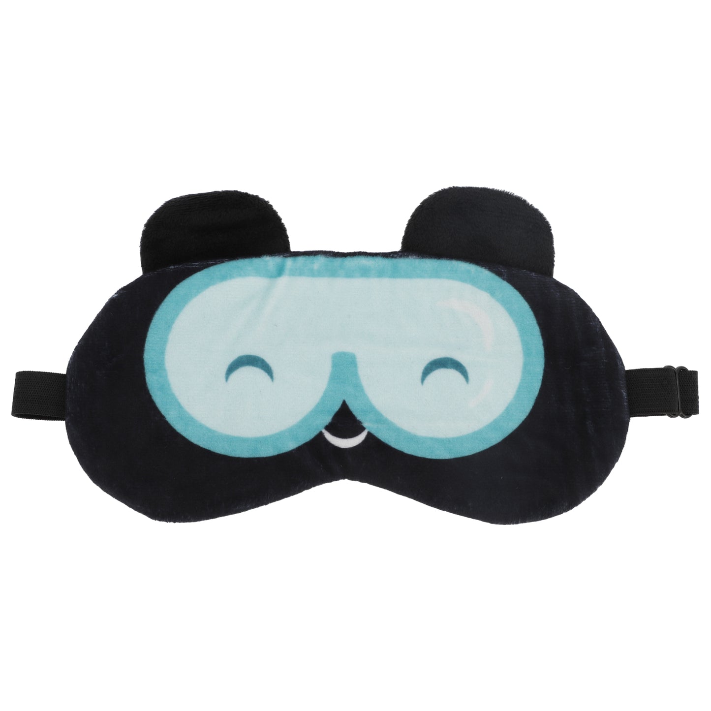 Cartoon Swimming Goggles Eye Sleep Mask for Travel Black Blue
