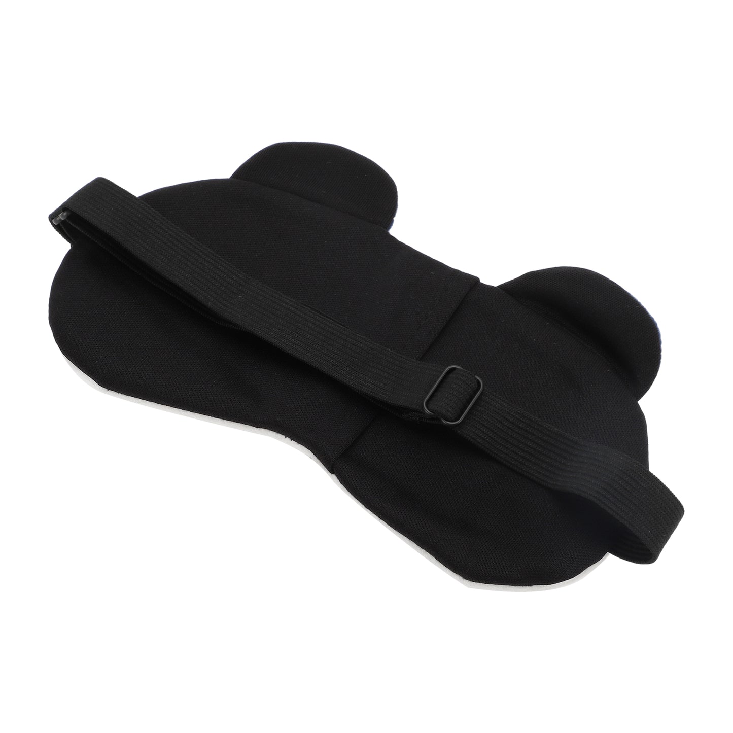 Soft Cartoon Round Eyes Sleep Eye Mask for Travel Black White
