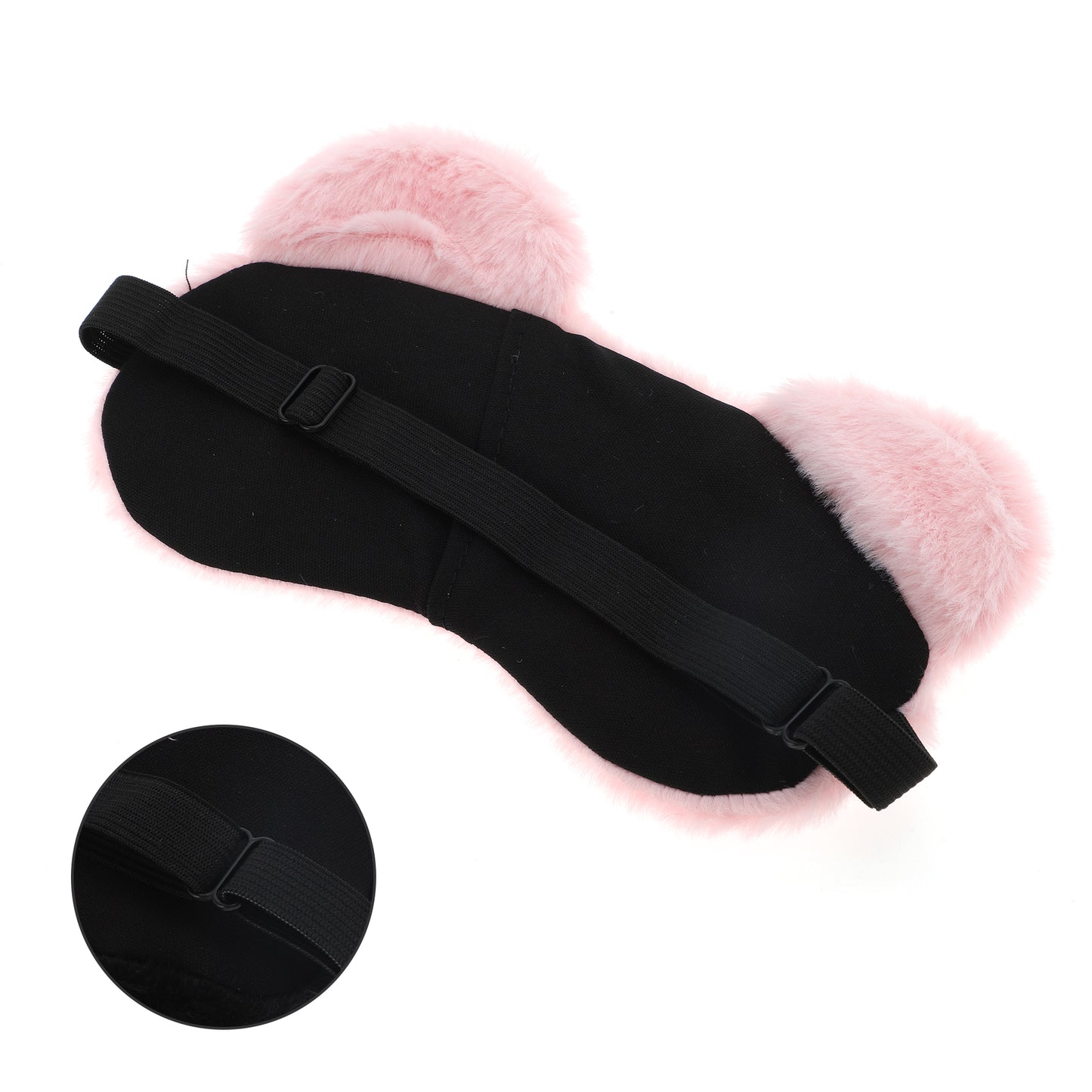 Cartoon Bears Soft Plush Sleep Mask Eye Shade Cover Pink