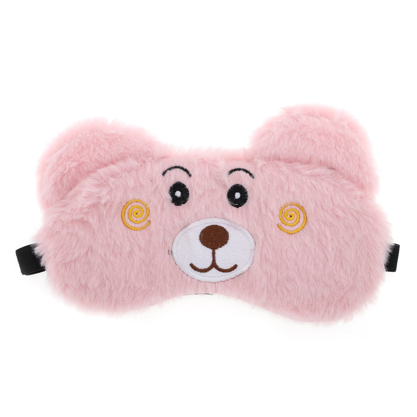 Cartoon Bears Soft Plush Sleep Mask Eye Shade Cover Pink