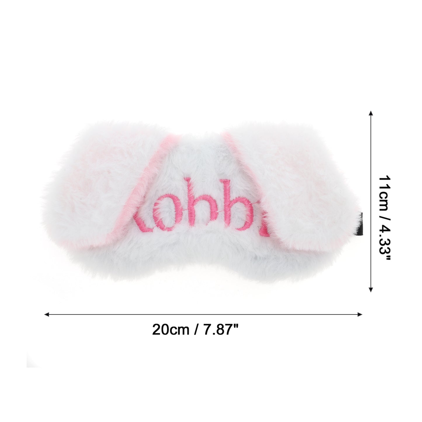 Soft Cartoon Ears Sleep Mask Eye Shade Cover White