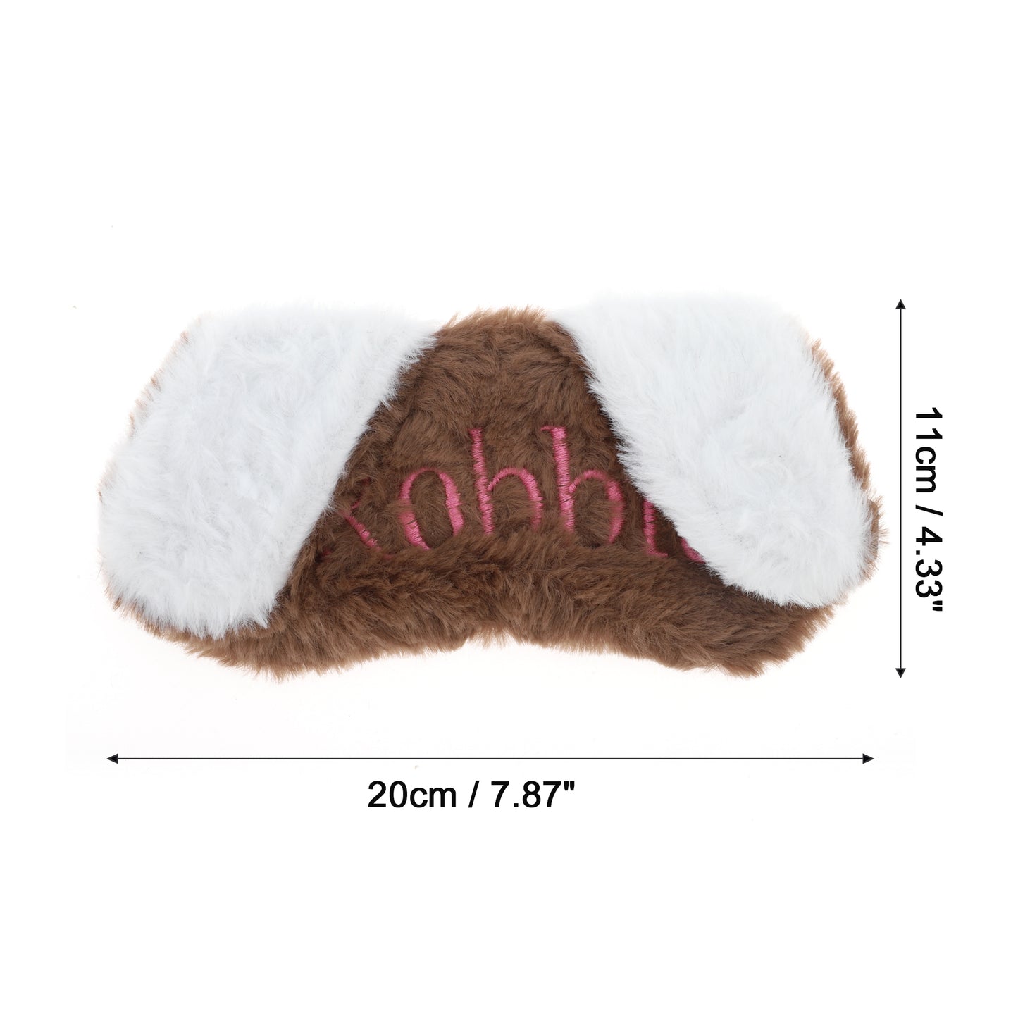 Soft Cartoon Ears Sleep Mask Eye Shade Cover Brown