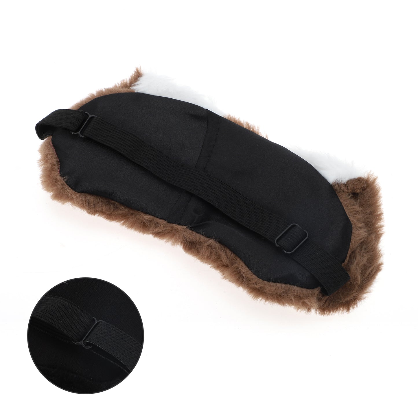 Soft Cartoon Ears Sleep Mask Eye Shade Cover Brown