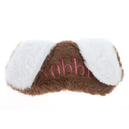 Soft Cartoon Ears Sleep Mask Eye Shade Cover Brown
