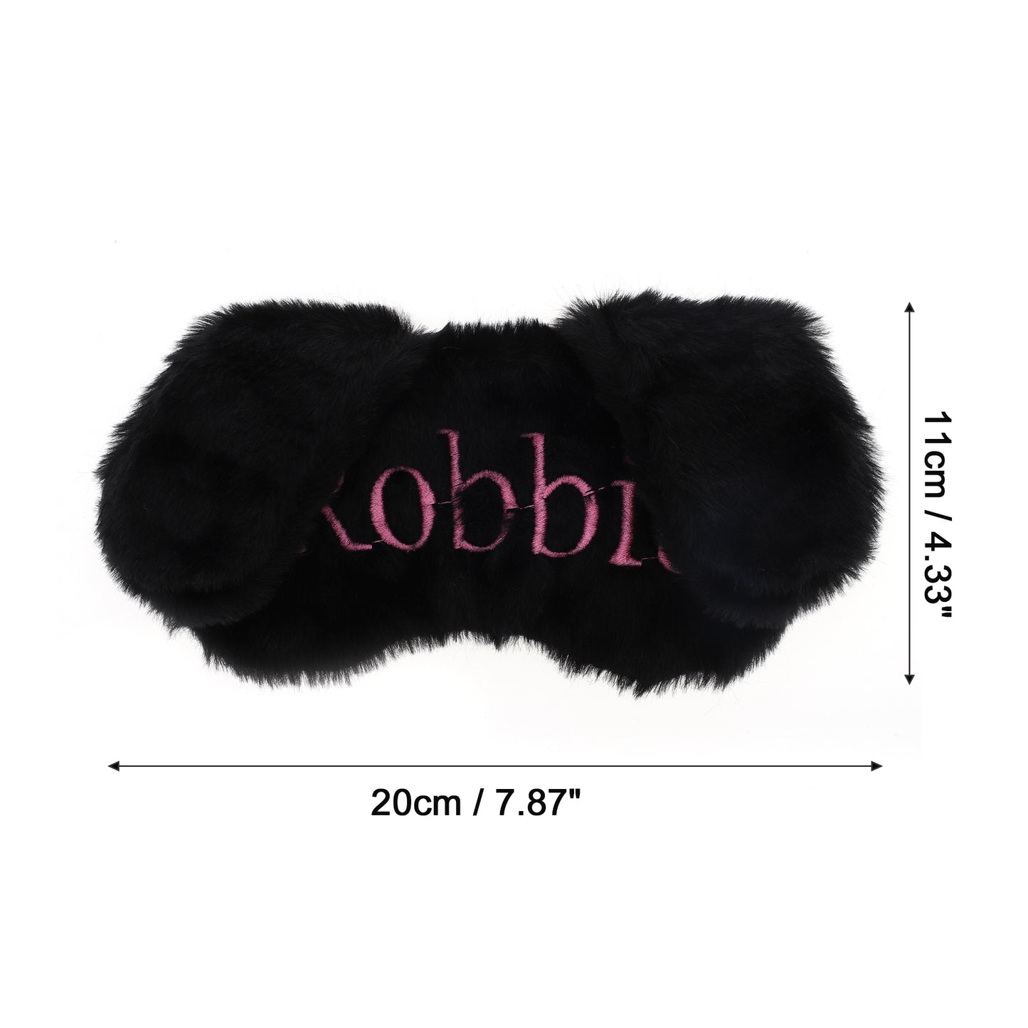 Soft Cartoon Ears Sleep Mask Eye Shade Cover Black