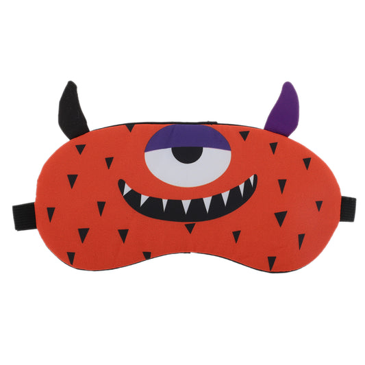 Soft Sleep Mask Cartoon Monsters Eye Shade Cover for Rest Orange