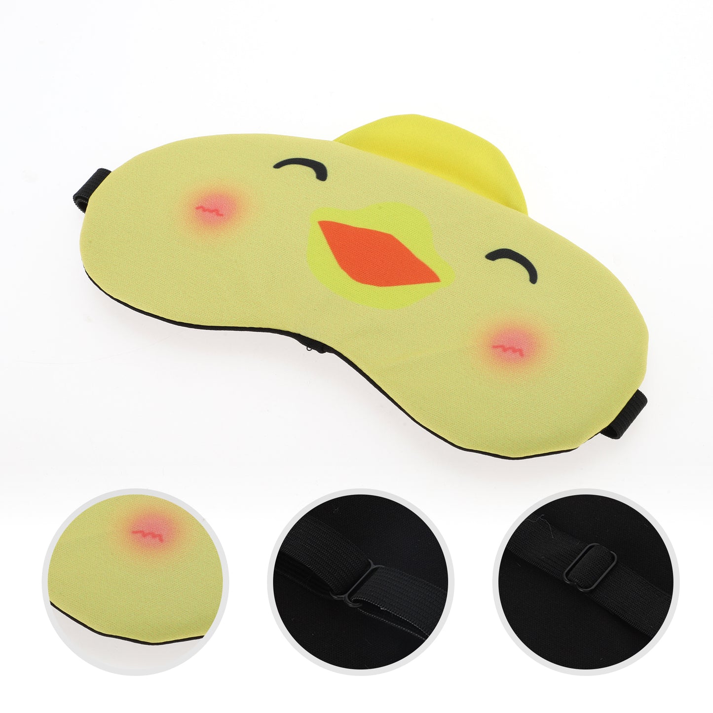 Soft Sleep Mask Cartoon Ducks Eye Shade Cover for Rest Yellow
