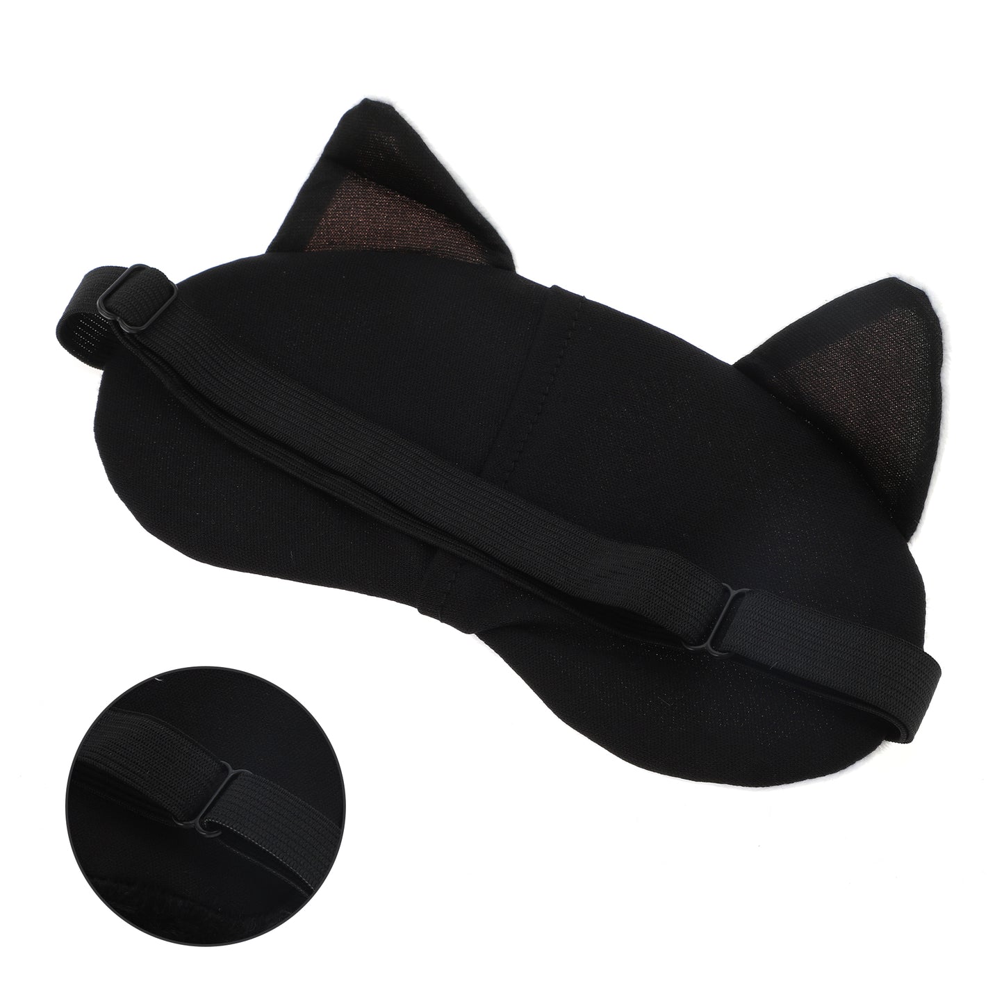 Soft Sleep Mask Cartoon Dog Eye Shade Cover for Rest Gray White