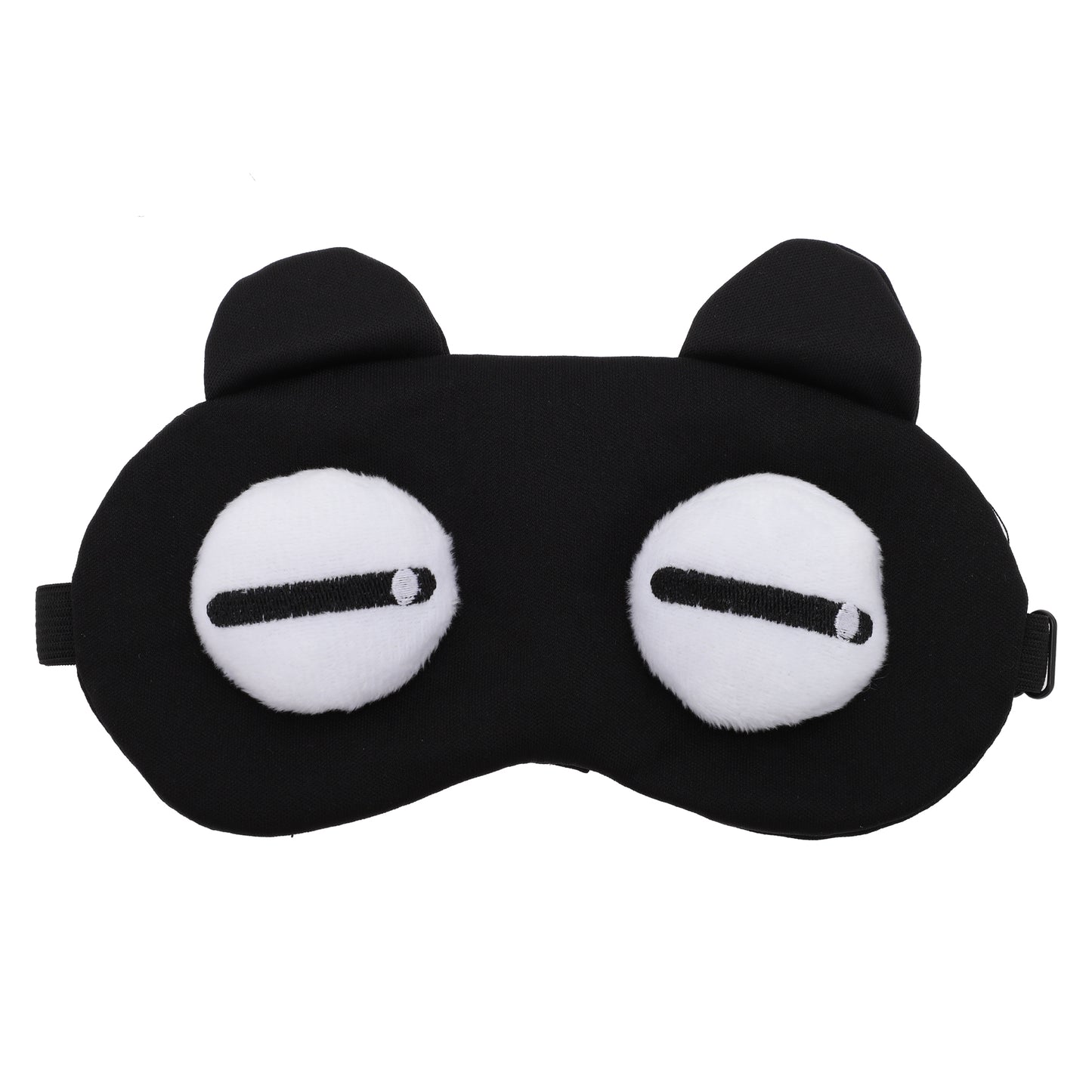 Soft Cartoon Eyes Sleep Mask Eye Shade Cover for Rest Black