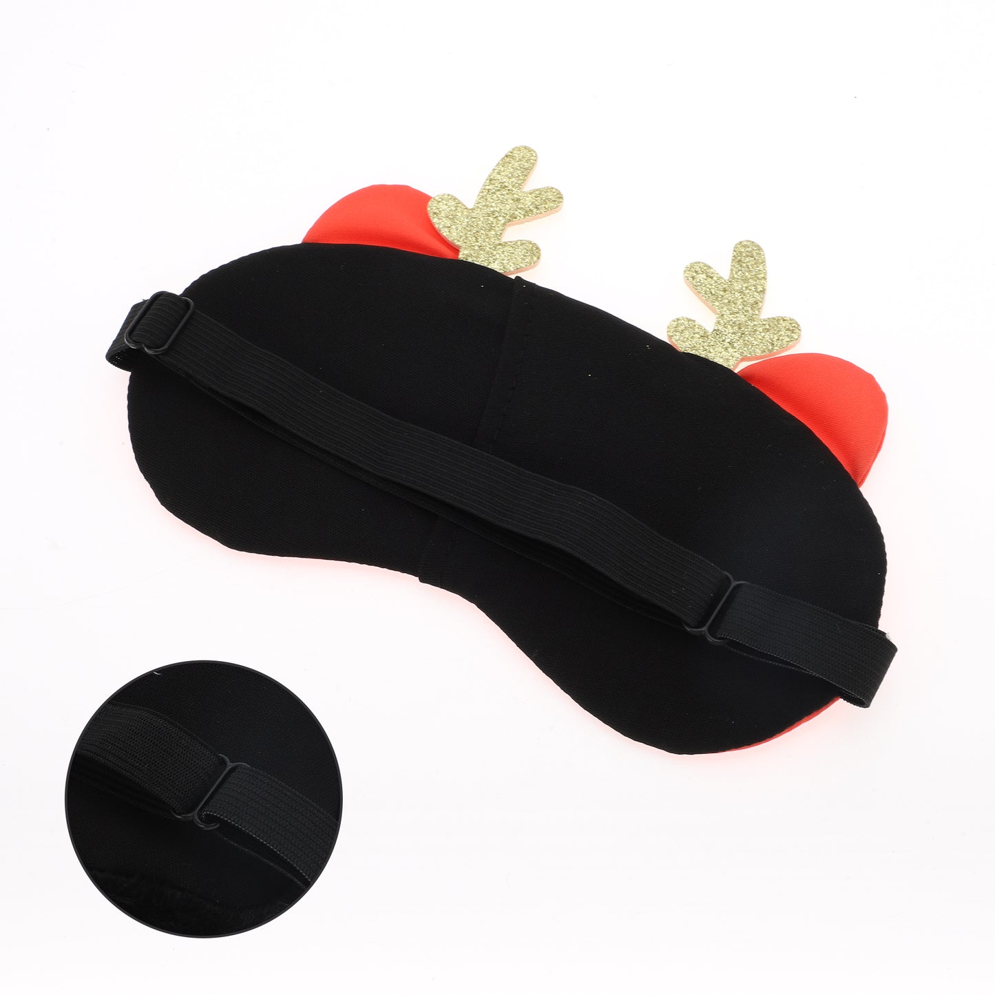 Soft Sleep Mask Cute Expression Eye Shade Cover for Rest Orange