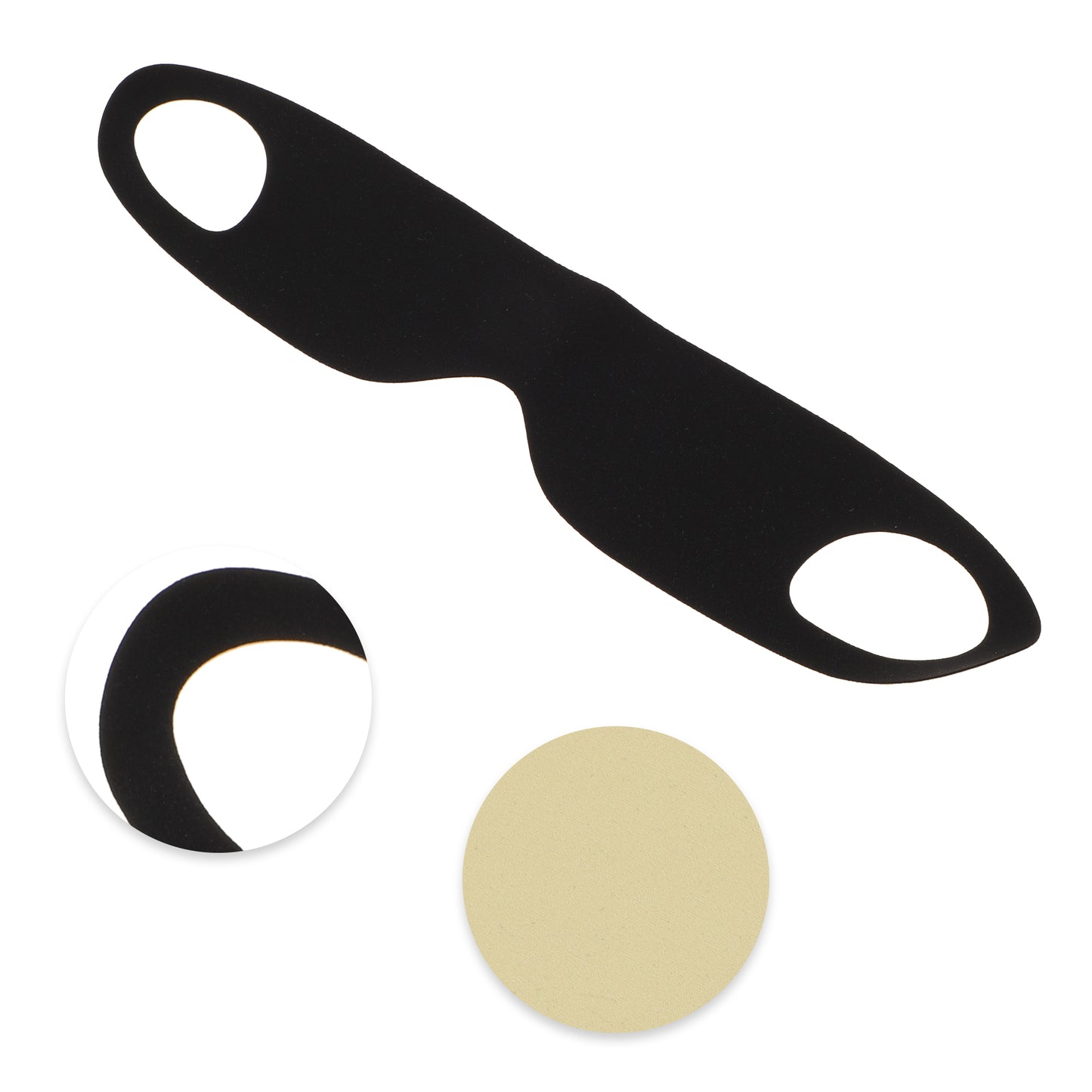 Soft Ear-hook Eyes Sleep Mask Eye Shade Cover for Rest Black