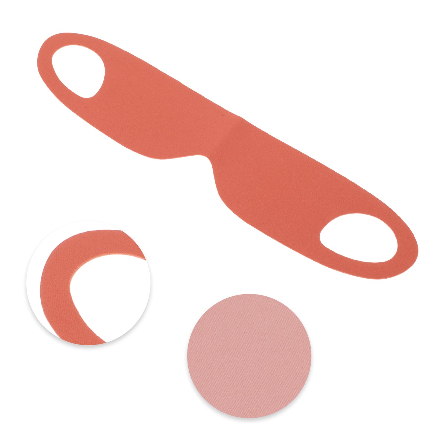 Soft Ear-hook Eyes Sleep Mask Eye Shade Cover for Rest Orange