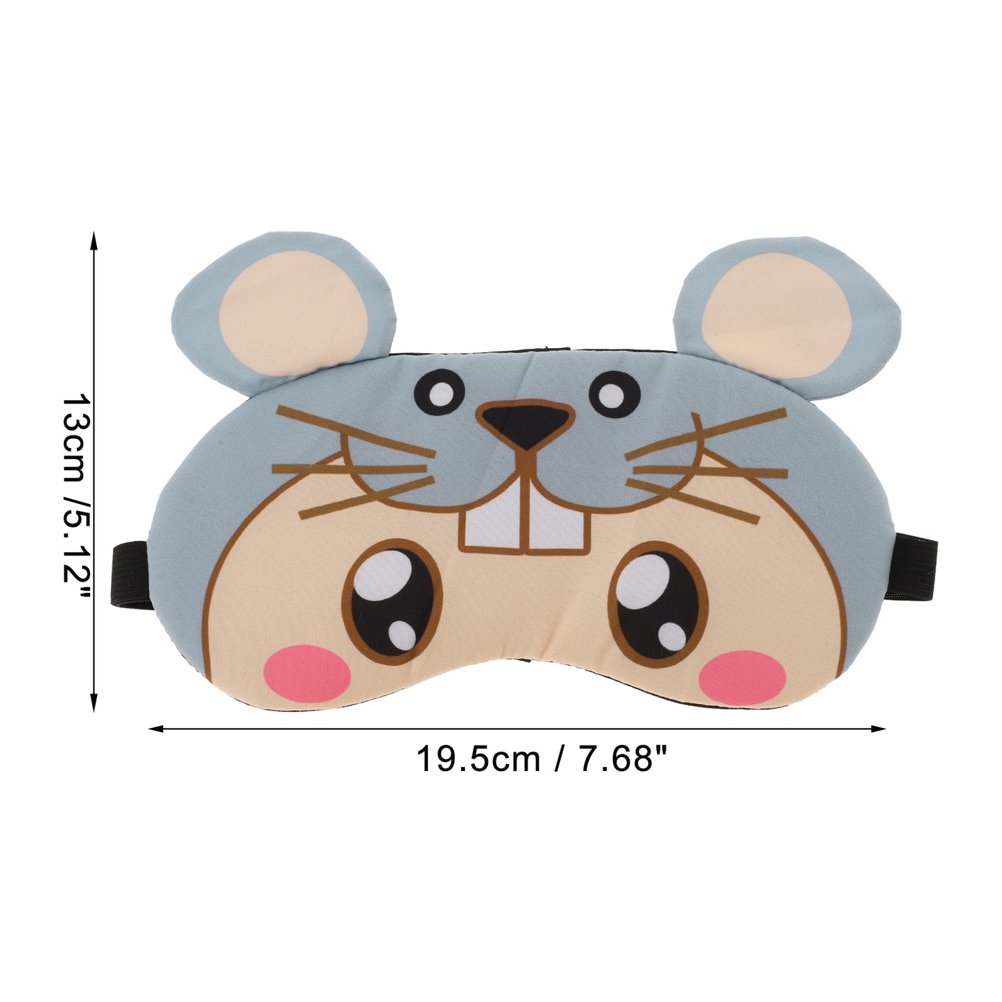 Soft Cartoon Mouse Eyes Sleep Mask Eye Shade Cover for Rest Gray
